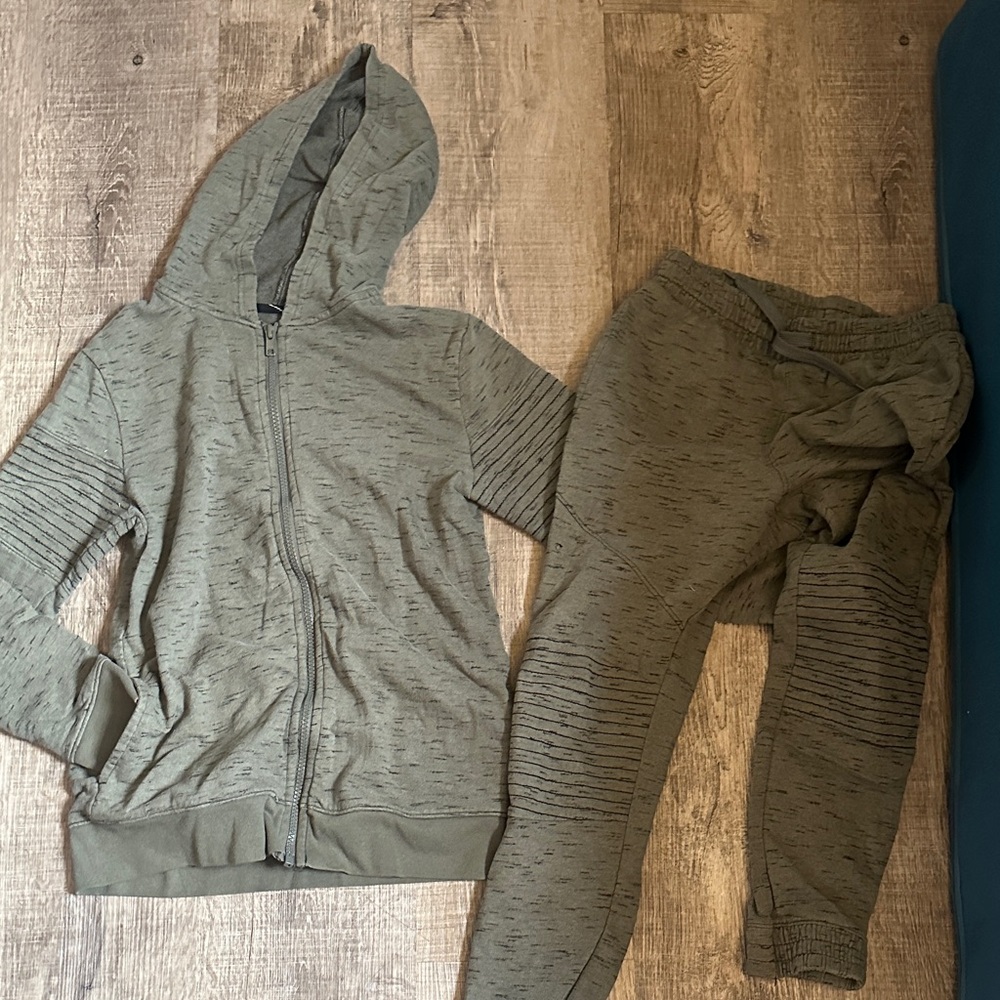 art class Kids Matching Set in Olive Green